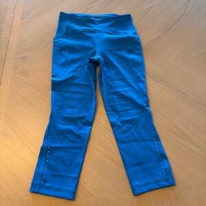 lululemon athletica Blue Cropped Leggings